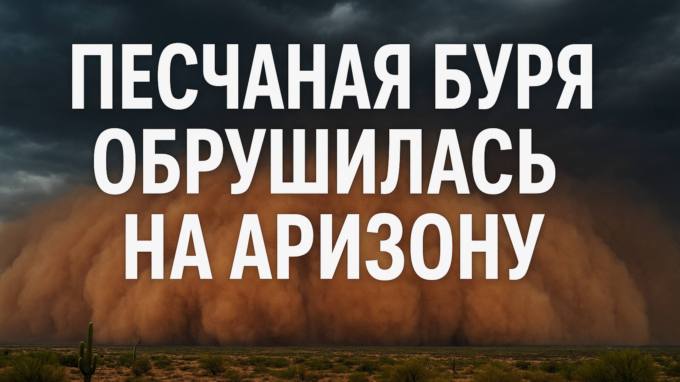 В США мощная песчаная буря обрушилась на штат Аризона