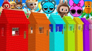 ВЫЖИВАНИЕ В СЕКРЕТНЫХ ДОМАХ В МАЙНКРАФТ ЛАБУБУ СПРУНКИ МЕМЫ БРЕЙНРОТ