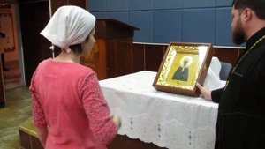 Принесение иконы блаженной Матроны Московской в Саранский родильный дом
