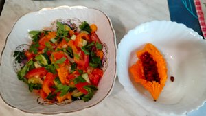 Лечебно - полезный салат с Момордикой или горькая дыня или Индийский лекарь.