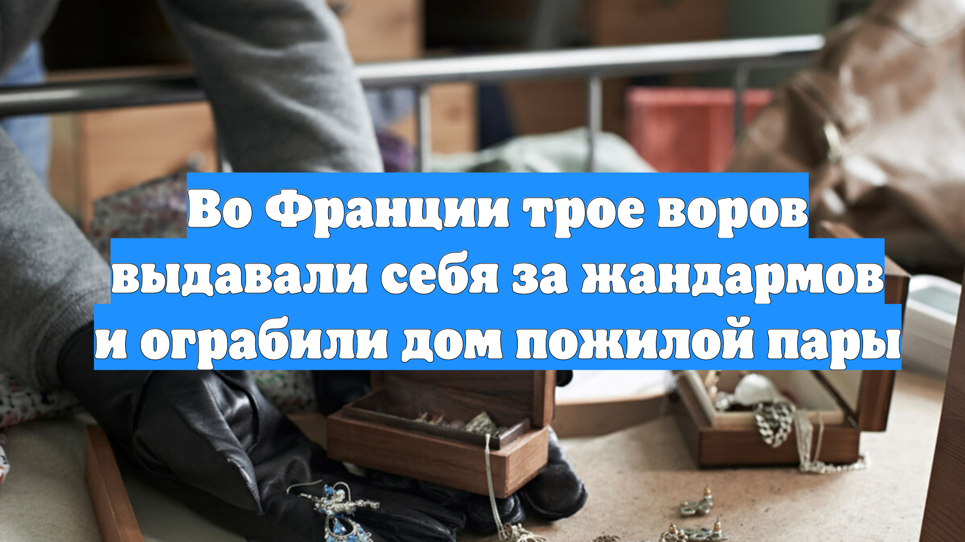 Во Франции трое воров выдавали себя за жандармов и ограбили дом пожилой пары