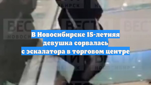 В Новосибирске 15-летняя девушка сорвалась с эскалатора в торговом центре