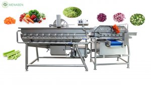 MNS-WL420B Automatic Vortex Salad Washing Machine| Leafy Vegetable Cutting Cleaning Processing Line