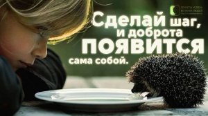 Сделай шаг, и доброта появится сама собой.