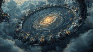 Galactic Spiral Sanctuary 🌌 2-Hour Utopian Ambience ｜ Metallic Meditation Soundscape ｜ Atmospheric-