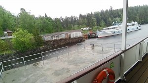 Пришвартовались к Валааму, теплоход Николай Чернышевский, завтракаем, собираемся на экскурсию 08.06.