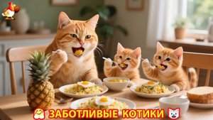 Заботливые котики спешат на помощь 😸😹😻 (292)