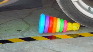 Машина давит предметы колесом! Эксперименты с колесом! Антистресс ASMR Смотрим и Отдыхаем 😱🚗❤️😜