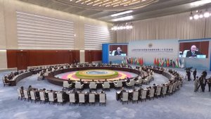 Владимир Путин. Заседание Совета глав государств – членов ШОС 1 сентября 2025 года