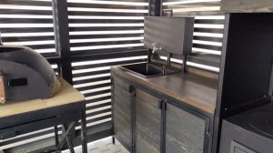 Брутальный мангальный комплекс шириной 500 см. Компания Bbq-zone62.ru