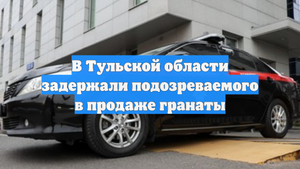 В Тульской области задержали подозреваемого в продаже гранаты