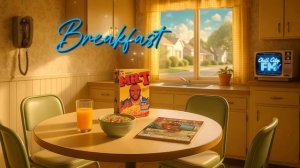 🥣 Breakfast Club ｜ Cozy 80s Retro Kitchen Ambience ｜ Upbeat Nostalgic Synthwave & Saxwave Vibes