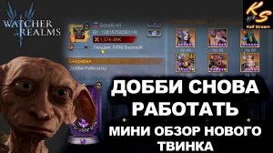 ДОББИ РАБОТАТЬ! НОВЫЙ ТВИНК-КРТАКИЙ ОБЗОР | #watcherofrealms #Newstageschallengeevent