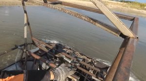 Испытания снегоболотохода на ковровом болоте и на воде