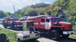 Пожар произошел в старооскольском селе Великий Перевоз