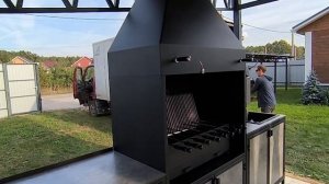 Удобная мангальная зона, мангал, уличная кухня. Компания BBQ-zone62.ru