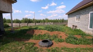 Временные ворота. Плита под туалет.