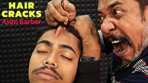 Unlimited Hair Cracking by Asim Barber | Head Massage & Neck Cracking | Spine Cracking