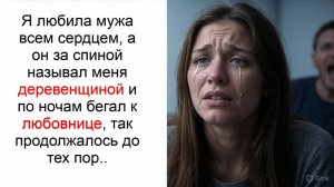 Я ЛЮБИЛА мужа , а он называл меня ДЕРЕВЕНЩИНОЙ и бегал к ЛЮБОВНИЦЕ