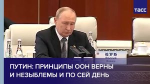 Путин: принципы ООН верны и незыблемы и по сей день