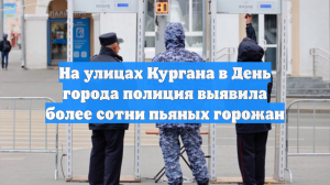 На улицах Кургана в День города полиция выявила более сотни пьяных горожан