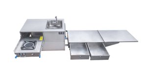 Обзор на выдвижную уличную кухню для автодома / каравана