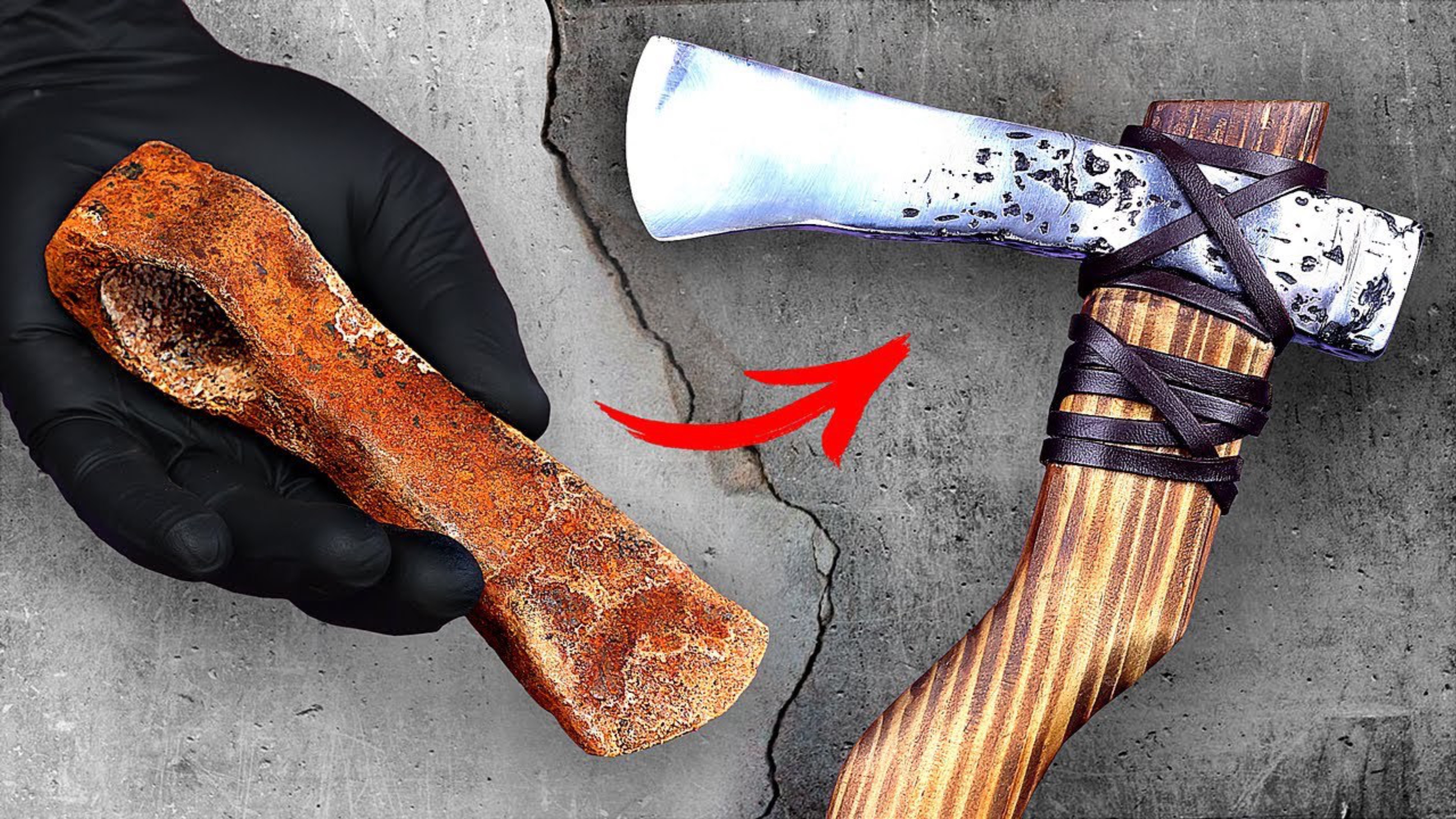 Восстановление старого ржавого топора