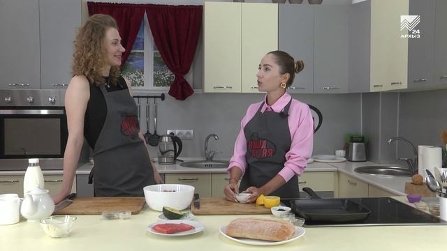 Наша кухня.Готовим: морской салат, брускеты и полезный чай