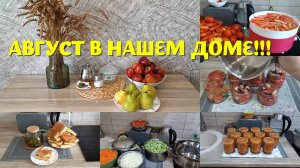 Август в нашем доме! Шарлотка! Вяленные томаты! Рассольник на зиму!