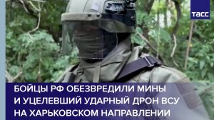 Бойцы РФ обезвредили мины и уцелевший ударный дрон ВСУ на харьковском направлении