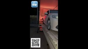 Выгрузка с эвакуатора Hyundai HD78 со сдвижной платформой в фуру