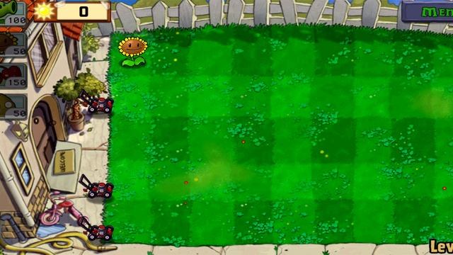 Играю в Растения Против Зомби 1-ая часть