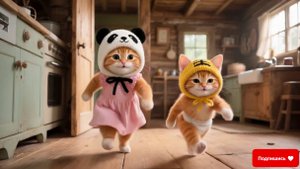 Котики - бабушка в гости приехала