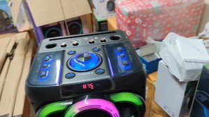 КОЛОНКА 8000 W в Дереве с 2 Качественными Микрофонами и Функцией Караоке 🔥 Большая Колонка