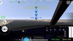 Посадка самолета airbus a 330-300 Delta airlines
