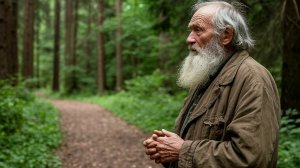 Старик.      Лес