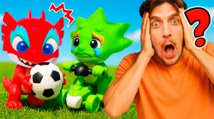 🐉Игрушки Отважные дракончики против злого двойника Флэша! Что скрывает сияющая пещера? #длядетей