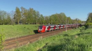 Электропоезд ЭС2Г-100 "Ласточка", перегон Новый Петергоф - Ораниенбаум