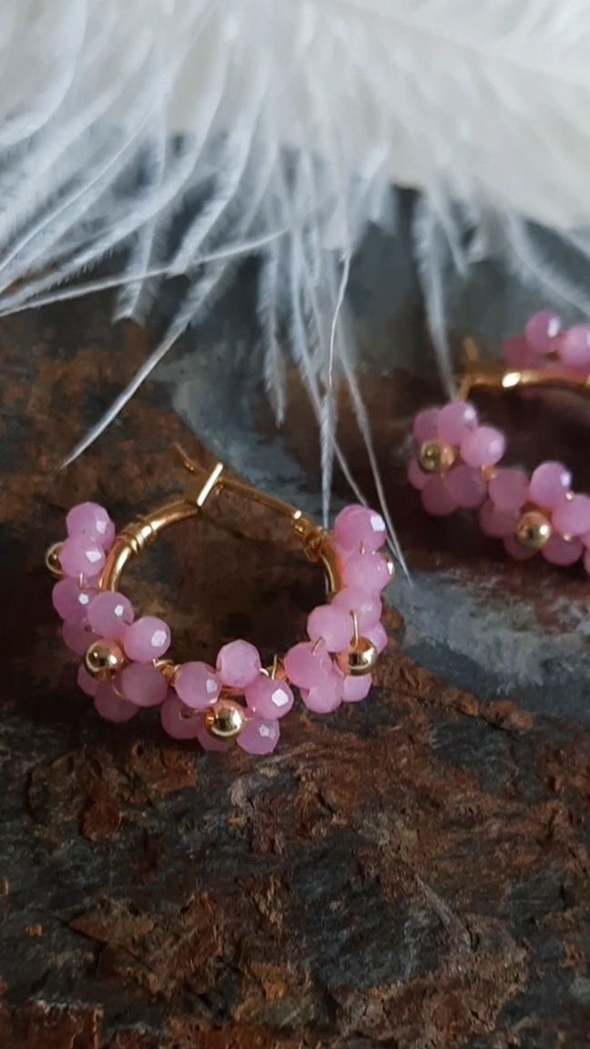 Серьги с хрустальными цветочками смотреть онлайн