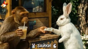 Зая и Зайчата 🐰🐇🐇 Веселые истории из жизни семейства зайчиков (27)