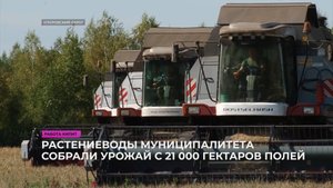 В сельхозпредприятиях собрали урожай с 21 000 гектаров полей