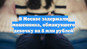 В Москве задержали мошенника, обманувшего девочку на 8 млн рублей