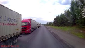 Дальнобойщики. Август 2025, пробки в г. Сим