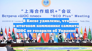 В Киеве удивлены, что в итоговом коммюнике саммита ШОС не говорили об Украине