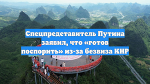 Спецпредставитель Путина заявил, что «готов поспорить» из-за безвиза КНР