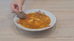 Наваристый рассольник с перловкой, солеными огурцами и мясом! Ну просто объедение