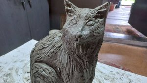 😊Бетонный кот! Своими руками!😊