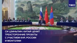 Си Цзиньпин: Китай ценит трехсторонние проекты с участием КНР, России и Монголии