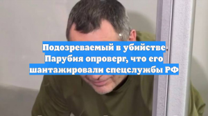 Подозреваемый в убийстве Парубия опроверг, что его шантажировали спецслужбы РФ
