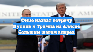 Фицо назвал встречу Путина и Трампа на Аляске большим шагом вперед